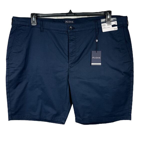 Jos. A. Bank Mens SZ 46R Comfort Stretch 9 in Shorts Tailored Fit Navy Blue New - Picture 1 of 7